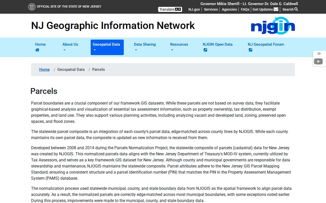 Toms River neighbors research using the New Jersey parcel data resource